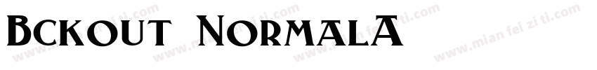 Bckout NormalA字体转换